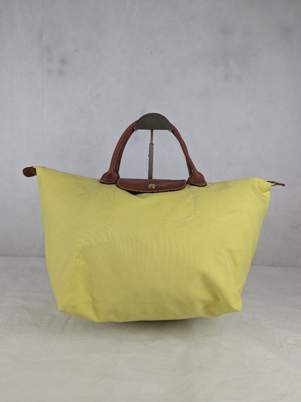 Longchamp Le Pliage Yellow Nylon Tote Bag Pre Owned Authentic Classic Buy It Now